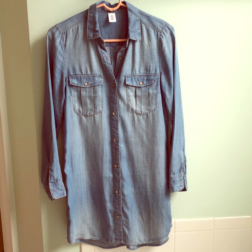 H&M Denim Chambray Tunic Dress